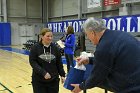 WBBall Final Four tribute  Wheaton College honored the 25th anniversary of the 1994-95 women’s basketball team that went to the NCAA final four during halftime ceremony of Wheaton’s game against Mount Holyoke College Saturday, January 18, 2020. - Photo By: KEITH NORDSTROM : Wheaton, basketball, NCAA, Final Four, 25th anniversary